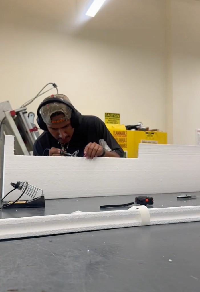 Fabrication of the second iteration of the wings